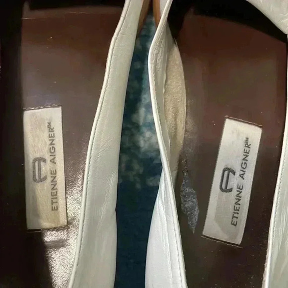 Etienne Aigner leather Stratford fringe loafers 8 - Picture 6 of 9